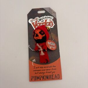 Watchover Voodoo Doll Pumpkinhead Red Keychain Halloween Charm Ref 209 New
